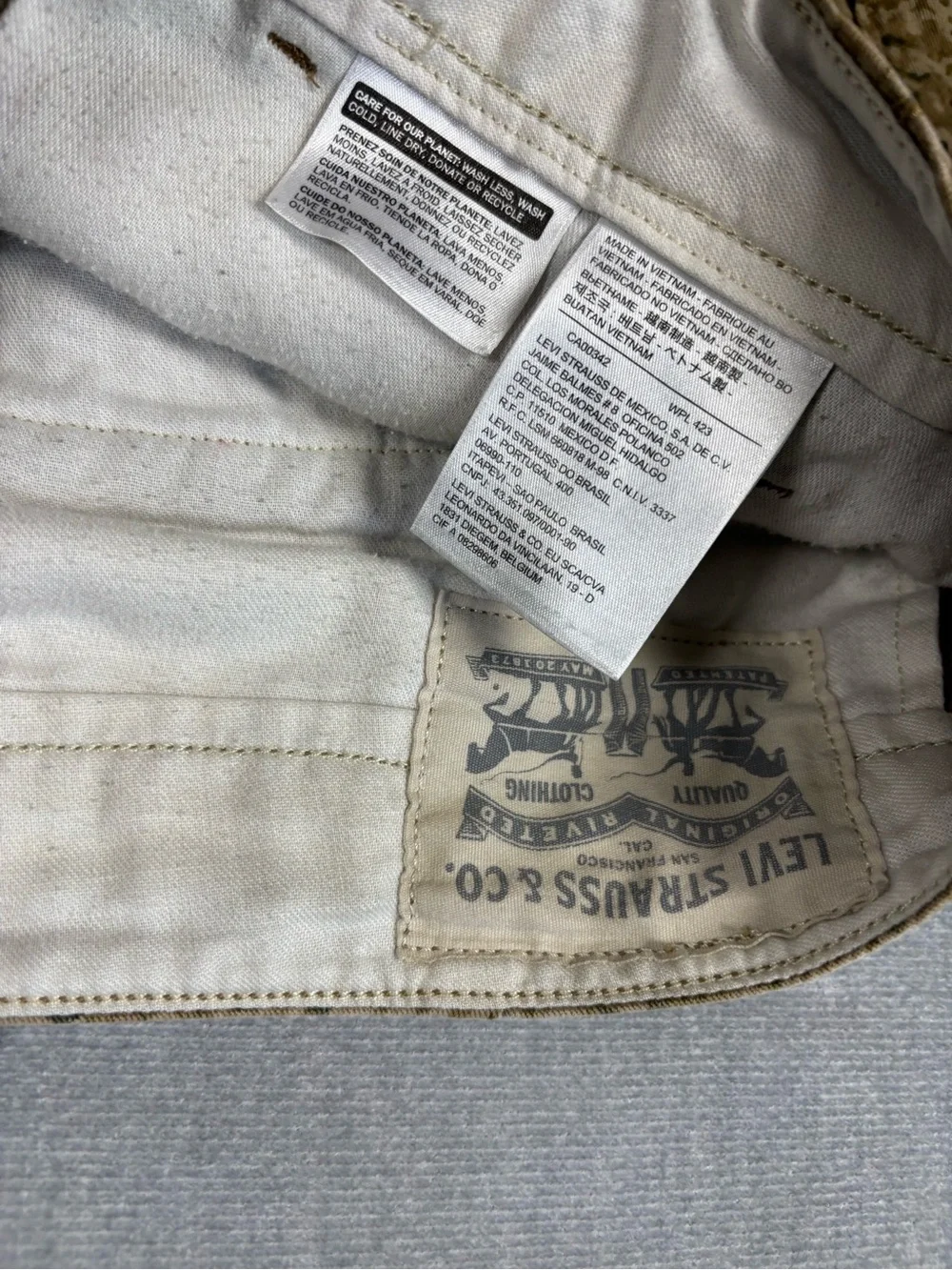 Levi's Tan Digital Camo Cargo Pants